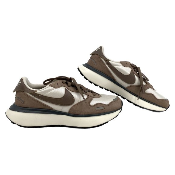 Nike Brown White Phoenix Waffle Sneakers | Size 10 - Picture 1 of 8